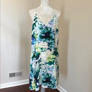 CYNTHIA ROWLEY Silk Floral Dress